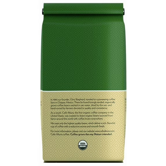 Café Altura, French Roast, Organic, Whole Bean Coffee, 10 oz. Bag