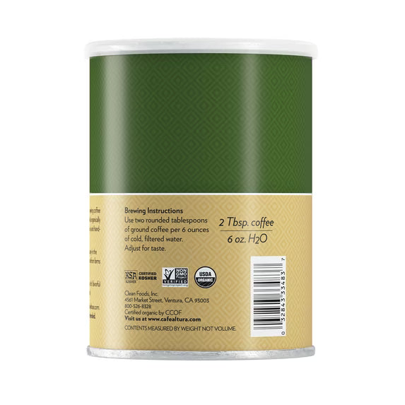 Café Altura Ground Organic Coffee, French Roast, 12 oz Can