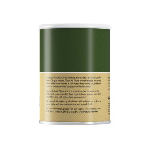 Café Altura Ground Organic Coffee, French Roast, 12 oz Can