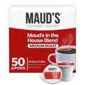 Maud's Medium Roast Coffee Pods, 50ct, Single Serve Pods – 100% Arabica Coffee, Compatible with Keurig K Cups Maker