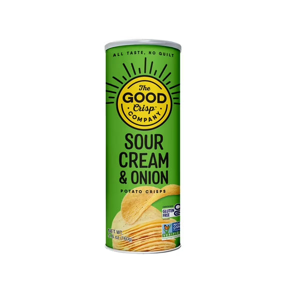 The Good Crisp Company Gluten Free Sour Cream and Onion Snack Chips, 5.6 oz