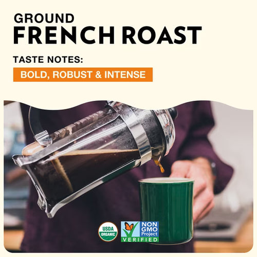 Cafe Altura Ground Organic Coffee, French Roast, 10 oz Can